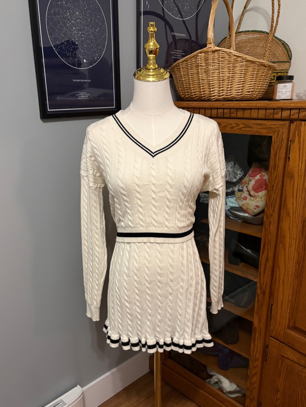 Willow & Wind Cable Knit Sweater Set